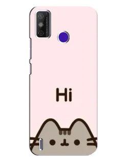 Чехол для TECNO Spark Power 2 (LC8) с картинкой «Пушин говорит Hi»