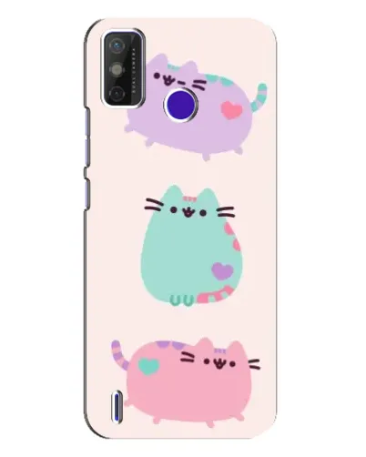 Чехол для TECNO Spark Power 2 (LC8) с картинкой «Pusheen трио» Чехол для TECNO Spark Power 2 (LC8) с картинкой «Pusheen трио»
