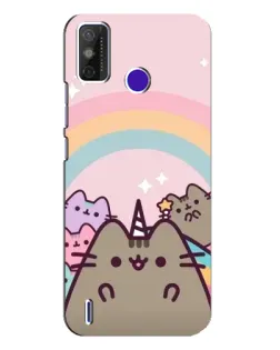 Чехол для TECNO Spark Power 2 (LC8) с картинкой «Единорог Pusheen»
