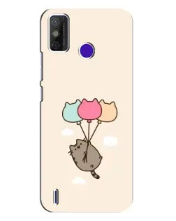 Чехол для TECNO Spark Power 2 (LC8) с картинкой «Пушин на шариках»