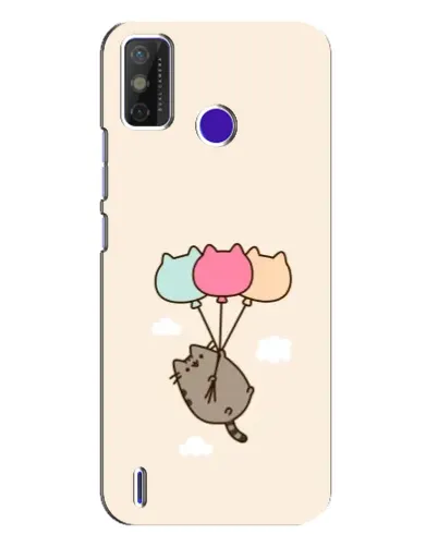 Чехол для TECNO Spark Power 2 (LC8) с картинкой «Пушин на шариках»