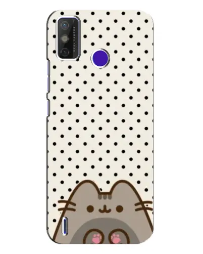 Чехол для TECNO Spark Power 2 (LC8) с картинкой «Пушин в горошек»