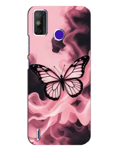 Чохол для TECNO Spark Power 2 (LC8) з картинкою «Метелик у диму»