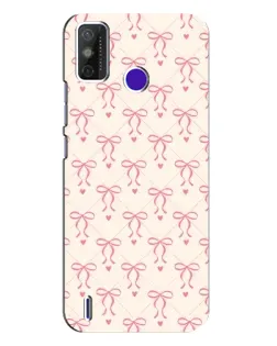 Чохол для TECNO Spark Power 2 (LC8) з картинкою «Рожеві бантики Coquette»