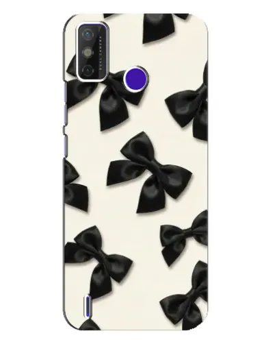 Чохол для TECNO Spark Power 2 (LC8) з картинкою «Чорні бантики»