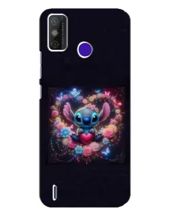 Чохол для TECNO Spark Power 2 (LC8) з картинкою «Stitch у квітах»