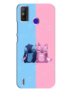 Чохол для TECNO Spark Power 2 (LC8) з картинкою «Stitch та Angel Love»