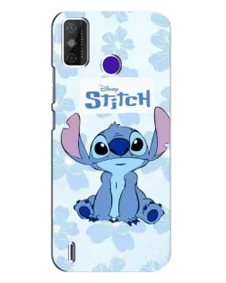 Чохол для TECNO Spark Power 2 (LC8) з картинкою «Stitch серед квітів»