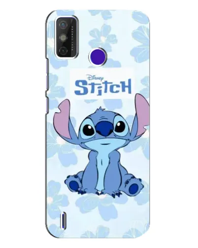 Чохол для TECNO Spark Power 2 (LC8) з картинкою «Stitch серед квітів»