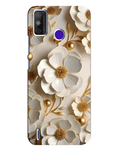 Чохол для TECNO Spark Power 2 (LC8) з картинкою «Білі паперові квіти»