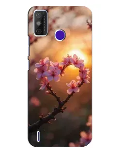 Чохол для TECNO Spark Power 2 (LC8) з картинкою «Рожевий цвіт сердечко на тлі заходу» Чохол для TECNO Spark Power 2 (LC8) з картинкою «Рожевий цвіт сердечко на тлі заходу»