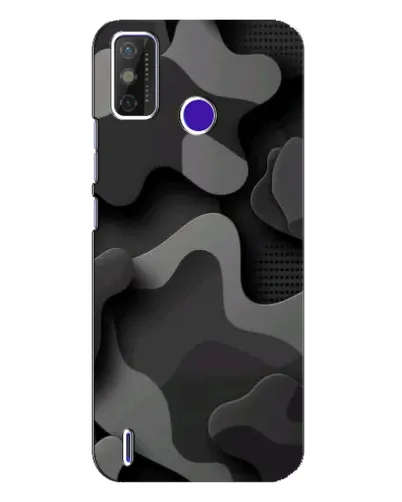 Чохол для TECNO Spark Power 2 (LC8) з картинкою «Темний абстрактний камуфляж»