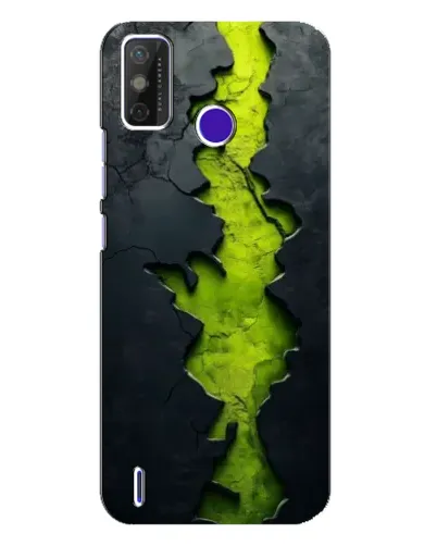 Чохол для TECNO Spark Power 2 (LC8) з картинкою «Салатовий розлом скелі»