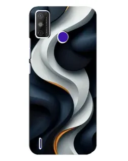Чохол для TECNO Spark Power 2 (LC8) з картинкою «Об'ємні чорно-білі стрічки» Чохол для TECNO Spark Power 2 (LC8) з картинкою «Об'ємні чорно-білі стрічки»