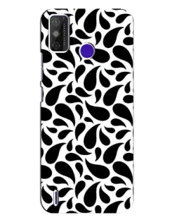 Чохол для TECNO Spark Power 2 (LC8) з картинкою «Контрастні чорні краплі»