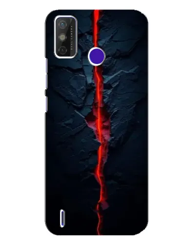 Чохол для TECNO Spark Power 2 (LC8) з картинкою «Червона лавова тріщина»