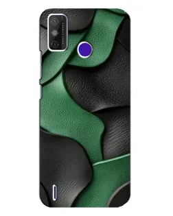 Чохол для TECNO Spark Power 2 (LC8) з картинкою «Зелені шкіряні хвилі»