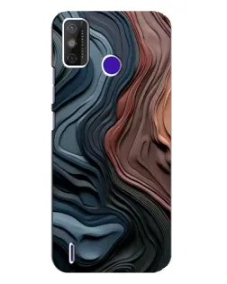 Чохол для TECNO Spark Power 2 (LC8) з картинкою «Кольорові хвилі каньйону»