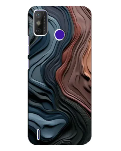 Чохол для TECNO Spark Power 2 (LC8) з картинкою «Кольорові хвилі каньйону»