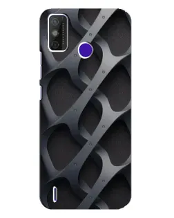 Чохол для TECNO Spark Power 2 (LC8) з картинкою «Об'ємне сіре плетіння»