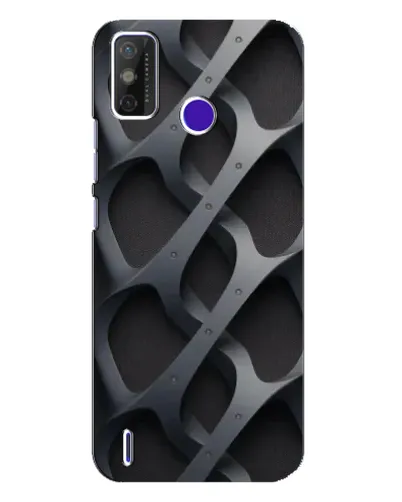 Чохол для TECNO Spark Power 2 (LC8) з картинкою «Об'ємне сіре плетіння»