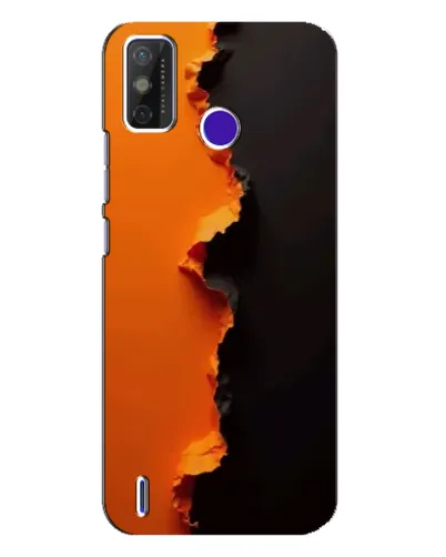Чохол для TECNO Spark Power 2 (LC8) з картинкою «Помаранчевий розлом»