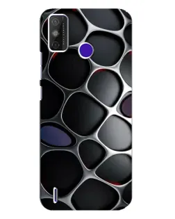 Чохол для TECNO Spark Power 2 (LC8) з картинкою «Об'ємна темна решітка»