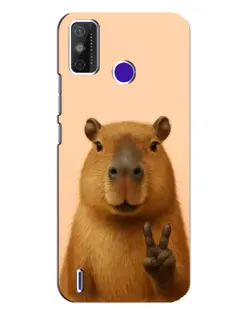 Чохол для TECNO Spark Power 2 (LC8) з картинкою «Капібара вікторія»