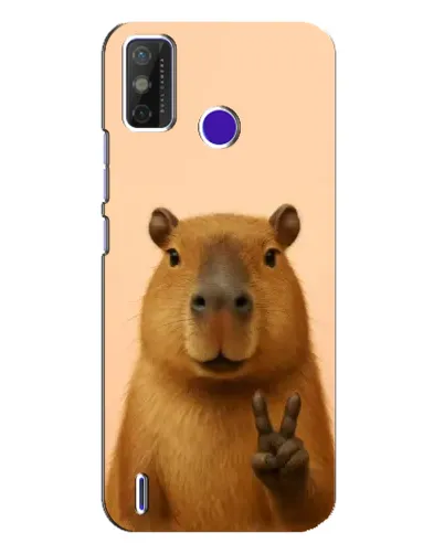 Чохол для TECNO Spark Power 2 (LC8) з картинкою «Капібара вікторія»