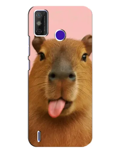 Чохол для TECNO Spark Power 2 (LC8) з картинкою «Капібара з язиком»