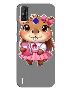 Чохол для TECNO Spark Power 2 (LC8) з картинкою «Дівчинка капібара»