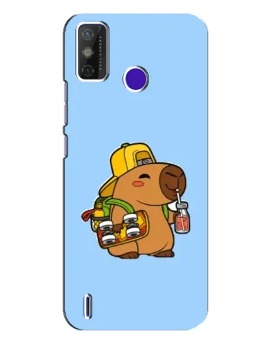 Чохол для TECNO Spark Power 2 (LC8) з картинкою «Капібара на скейті»