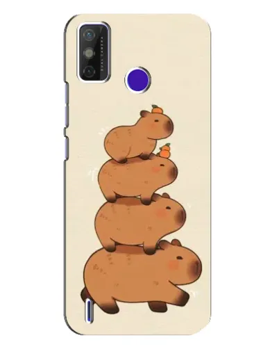 Чохол для TECNO Spark Power 2 (LC8) з картинкою «Вежа з капібар»