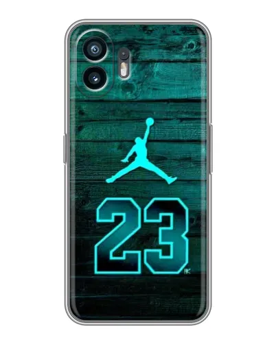 Чехол для TECNO Spark Slim с картинкой «Jordan Cyan 23» Чехол для TECNO Spark Slim с картинкой «Jordan Cyan 23»