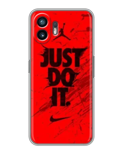 Чехол для TECNO Spark Slim с картинкой «Nike Just Do It» Чехол для TECNO Spark Slim с картинкой «Nike Just Do It»