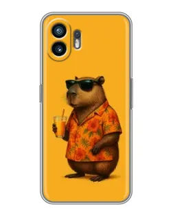 Чехол для TECNO Spark Slim с картинкой «Капибара на отдыхе»