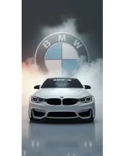 Чохол для TECNO з картинкою «BMW в білому диму»