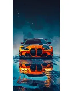 Чохол для TECNO з картинкою «BMW — золота емблема»