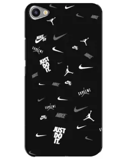 Чехол для Meizu U20 с картинкой «Nike Black Pattern»