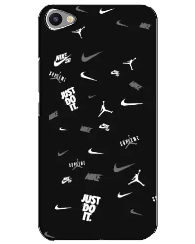 Чехол для Meizu U20 с картинкой «Nike Black Pattern»