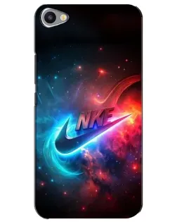 Чехол для Meizu U20 с картинкой «Огненный логотип Nike»