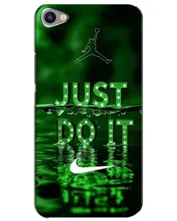 Чехол для Meizu U20 с картинкой «Зеленый неоновый Nike»