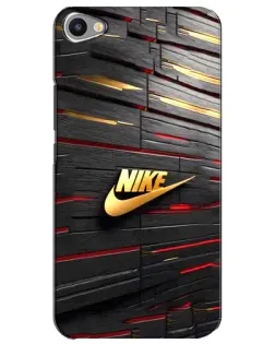 Чехол для Meizu U20 с картинкой «Золотой Nike на металле»