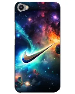 Чехол для Meizu U20 с картинкой «Космический Nike Swoosh»