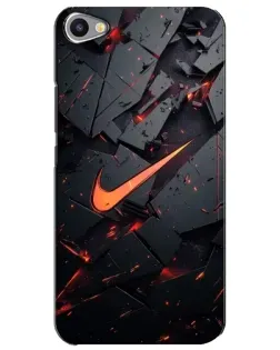 Чехол для Meizu U20 с картинкой «Nike — эффект разломов»