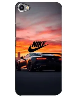 Чехол для Meizu U20 с картинкой «Nike и суперкар»