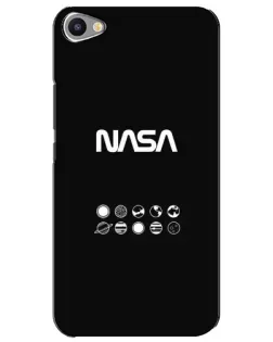 Чехол для Meizu U20 с картинкой «NASA — технический принт»