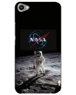 Чехол для Meizu U20 с картинкой «Астронавт на Луне»