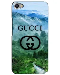 Чехол для Meizu U20 с картинкой «Gucci — горный пейзаж»