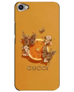 Чохол для Meizu U20 з картинкою «Gucci — золоті метелики»